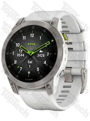 Garmin Epix Sapphire Gen 2 (серебристый титан/белый)