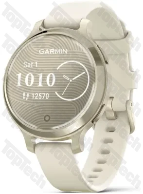 Garmin Lily 2 Active Lunar Gold with Bone Silicone Band