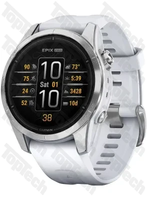 Garmin epix Pro Gen 2 Standard Edition 42 mm Silver with Whitestone Band