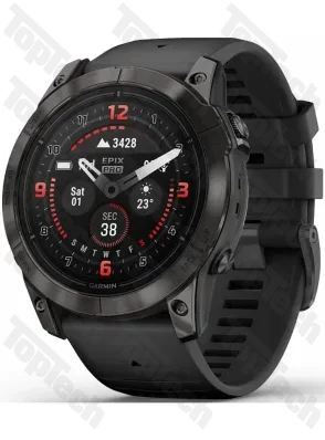 Garmin epix Pro Gen 2 Sapphire Edition 51 mm Carbon Gray DLC Titanium with Black Band