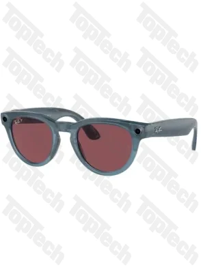 Умные очки Ray-Ban Meta HeadLiner (Синий прозрачный/Красный)