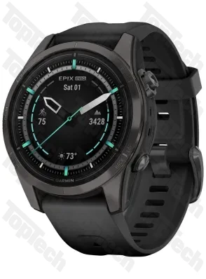 Garmin Epix Pro Gen 2 Sapphire Edition 42 mm Carbon Gray DLC Titanium with Black Band