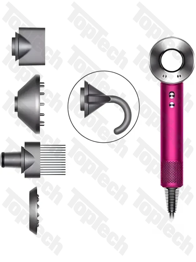 Dyson HD08 Supersonic Фуксия/серебристый