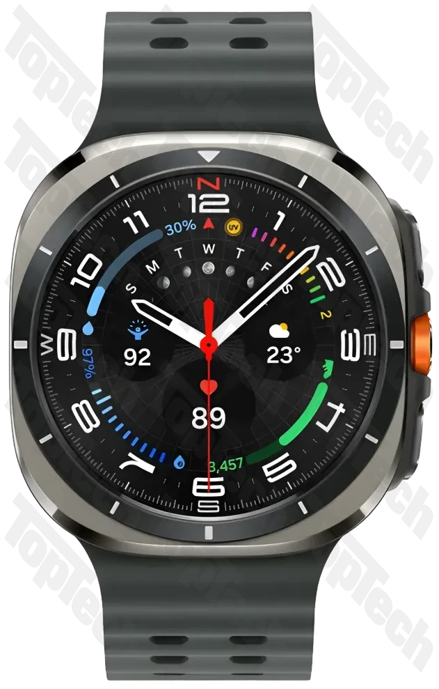 Galaxy Watch Ultra 47 мм, Серебристый титан, Тёмно-серый