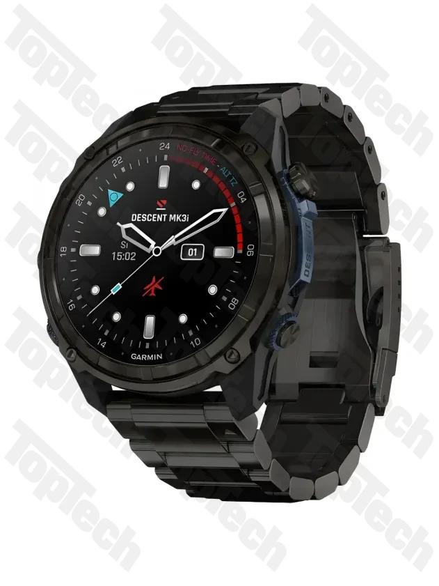 Garmin Descent Mk3i – 51 mm Carbon Gray DLC Titanium with DLC Titanium Band