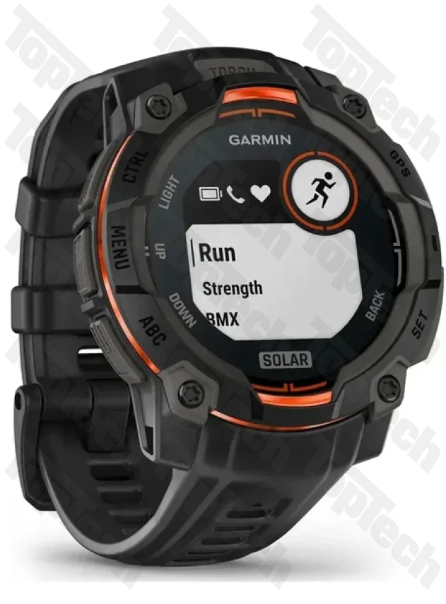 Garmin Instinct 3 – 45 mm, Solar Black with Black Band Garmin Instinct 3 – 45 mm, Solar Black with Black Band