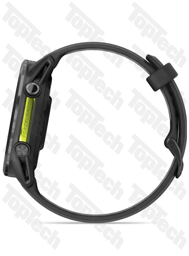 Garmin Forerunner 970 Carbon Gray DLC Titanium with Black Case and Black/Translucent Whitestone Band Garmin Forerunner 970 Carbon Gray DLC Titanium with Black Case and Black/Translucent Whitestone Band