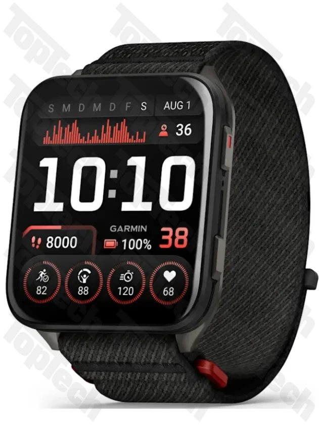 Garmin Venu X1 Black with Slate Titanium Caseback and Black ComfortFit Nylon Band