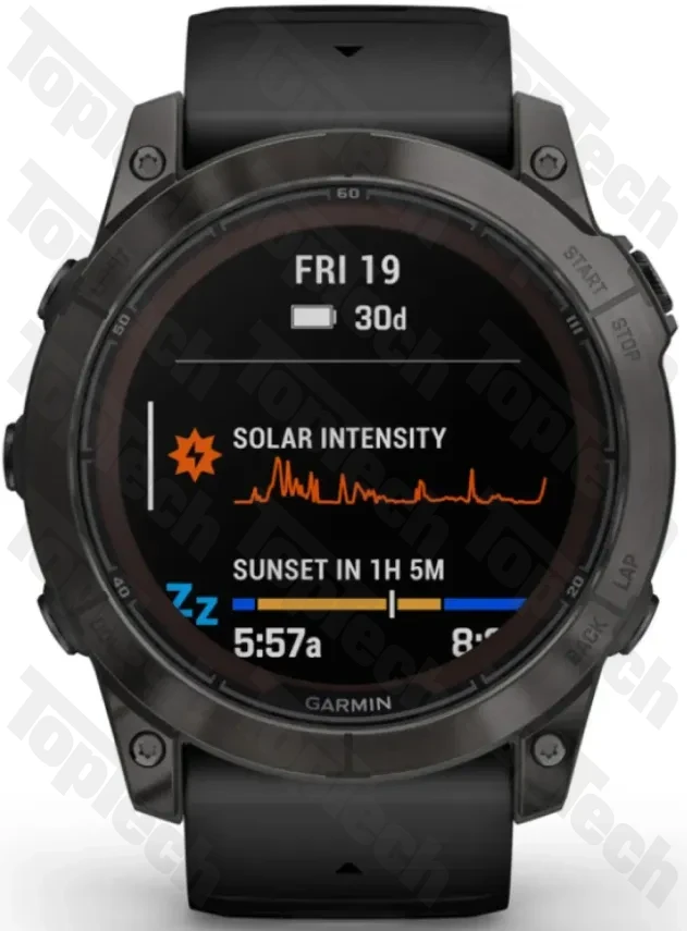 Garmin Fenix 7X Pro Sapphire Solar Edition Titanium/Fog Gray Band Garmin Fenix 7X Pro Sapphire Solar Edition Titanium/Fog Gray Band