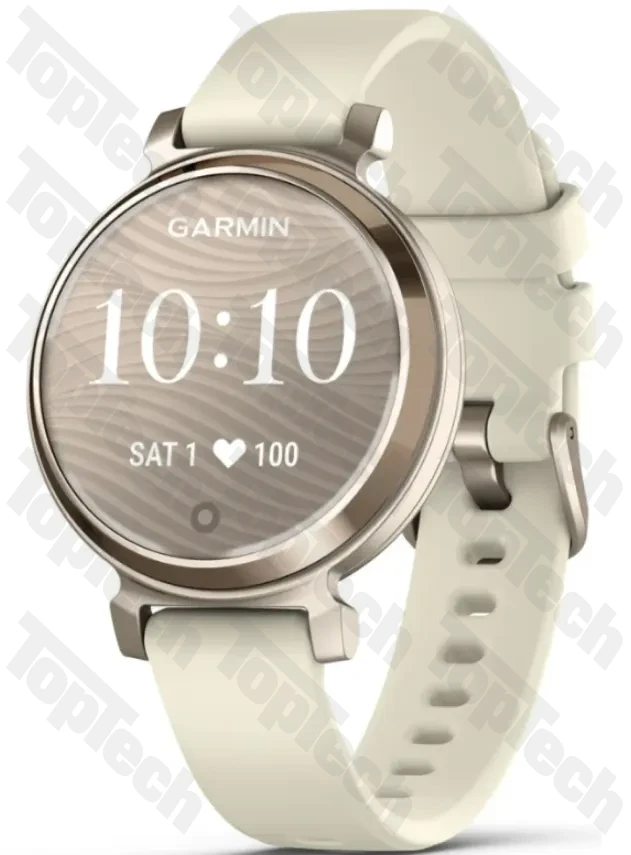 Garmin Lily® 2 Cream Gold Case with Coconut Silicone Band Garmin Lily® 2 Cream Gold Case with Coconut Silicone Band