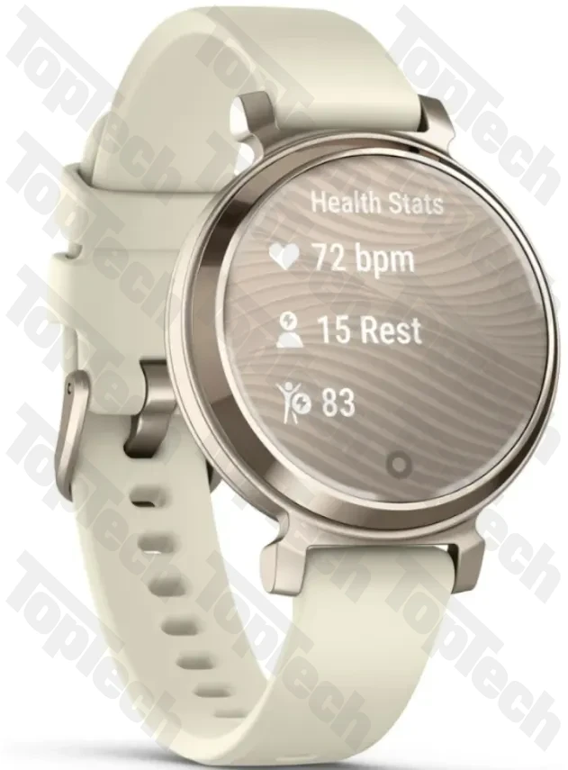 Garmin Lily® 2 Cream Gold Case with Coconut Silicone Band Garmin Lily® 2 Cream Gold Case with Coconut Silicone Band