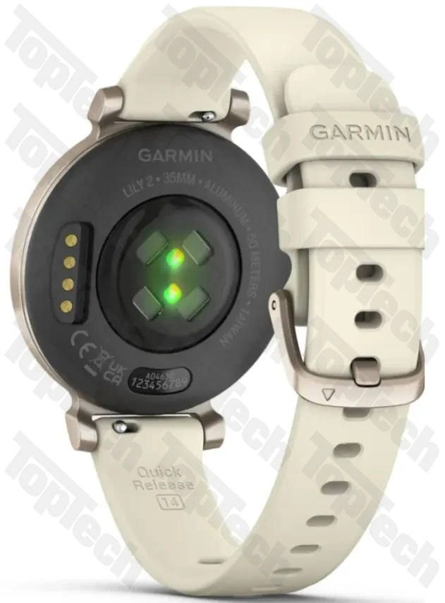Garmin Lily® 2 Cream Gold Case with Coconut Silicone Band Garmin Lily® 2 Cream Gold Case with Coconut Silicone Band