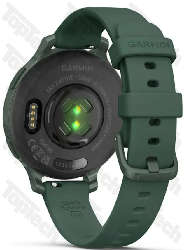 Garmin Lily 2 Active Jasper Green with Jasper Green Silicone Band Garmin Lily 2 Active Jasper Green with Jasper Green Silicone Band