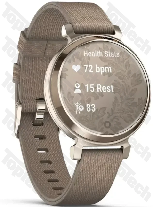 Garmin Lily® 2 Classic Cream Gold with Coffee Nylon Band Garmin Lily® 2 Classic Cream Gold with Coffee Nylon Band