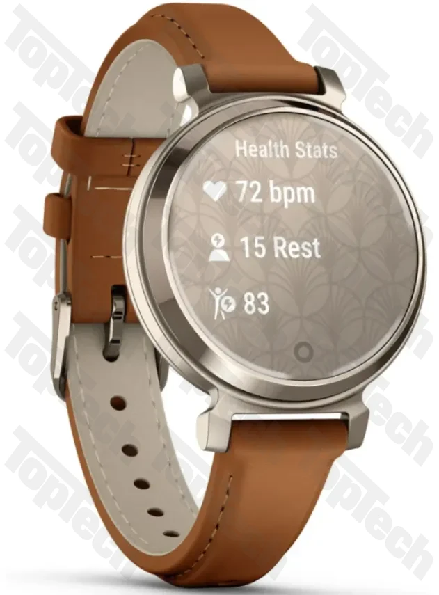 Garmin Lily® 2 Classic Cream Gold with Tan Leather Band Garmin Lily® 2 Classic Cream Gold with Tan Leather Band