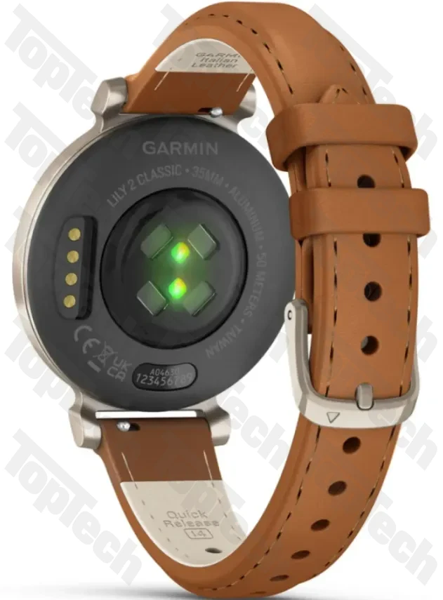 Garmin Lily® 2 Classic Cream Gold with Tan Leather Band Garmin Lily® 2 Classic Cream Gold with Tan Leather Band