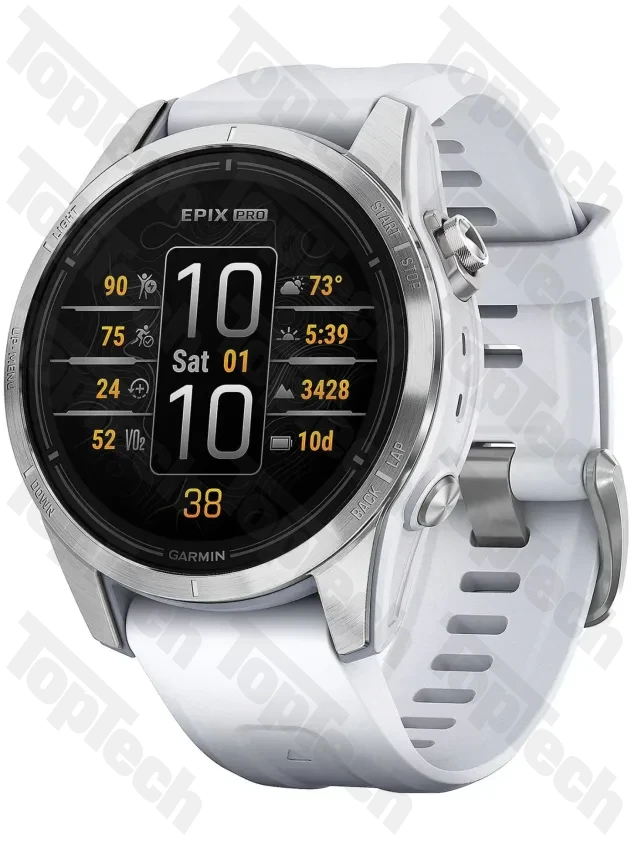 Garmin epix Pro Gen 2 Standard Edition 42 mm Silver with Whitestone Band Garmin epix Pro Gen 2 Standard Edition 42 mm Silver with Whitestone Band