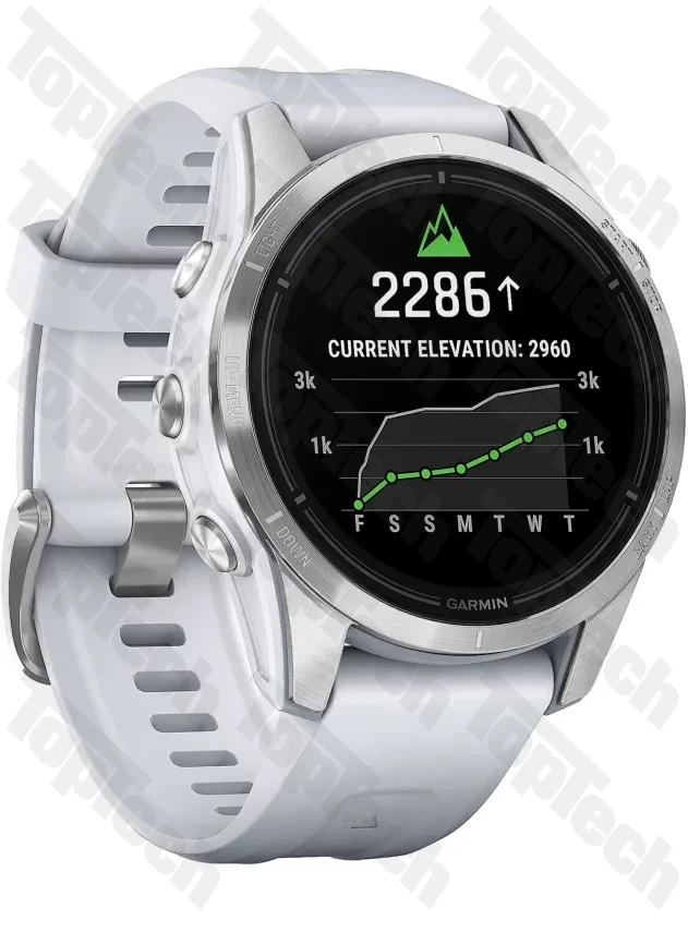 Garmin epix Pro Gen 2 Standard Edition 42 mm Silver with Whitestone Band Garmin epix Pro Gen 2 Standard Edition 42 mm Silver with Whitestone Band