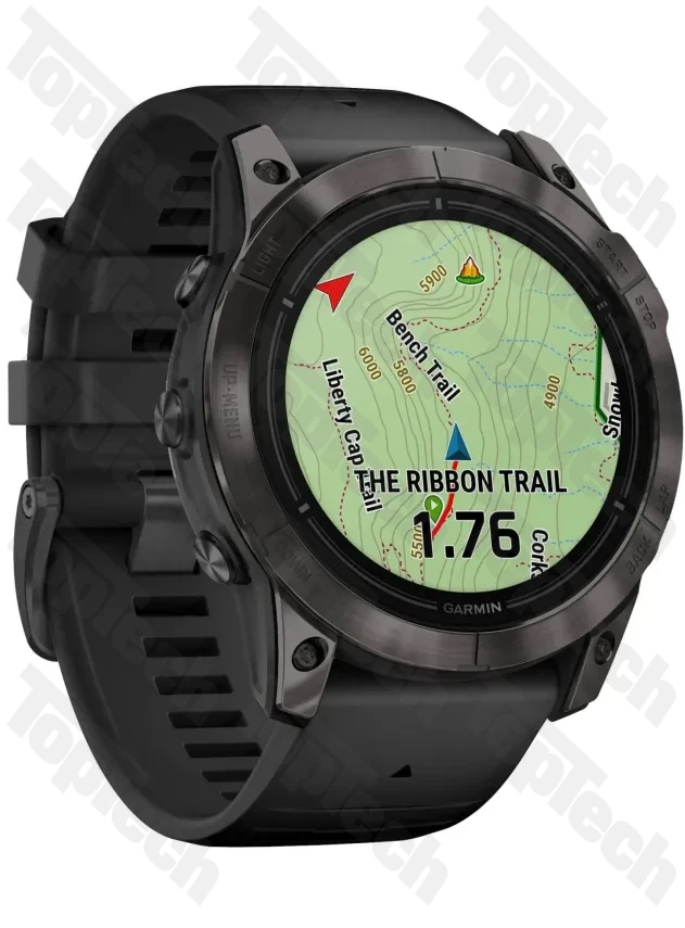 Garmin epix Pro Gen 2 Sapphire Edition 51 mm Carbon Gray DLC Titanium with Black Band