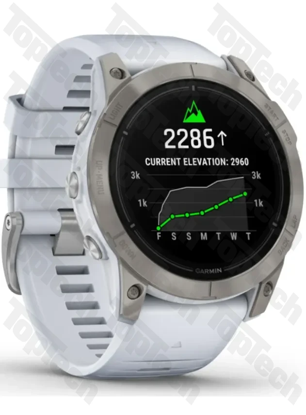 Garmin epix Pro Gen 2 Sapphire Edition 51 mm Titanium with Whitestone Band Garmin epix Pro Gen 2 Sapphire Edition 51 mm Titanium with Whitestone Band