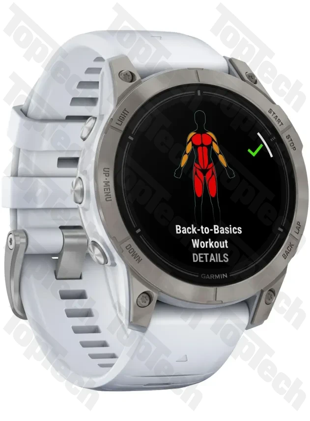 Garmin epix Pro Gen 2 Sapphire Edition 47 mm Titanium with Whitestone Band Garmin epix Pro Gen 2 Sapphire Edition 47 mm Titanium with Whitestone Band
