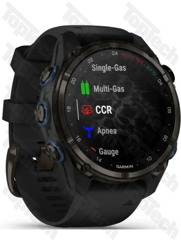 Garmin Descent Mk3i – 43 mm Carbon Gray DLC Titanium with Black Silicone Band