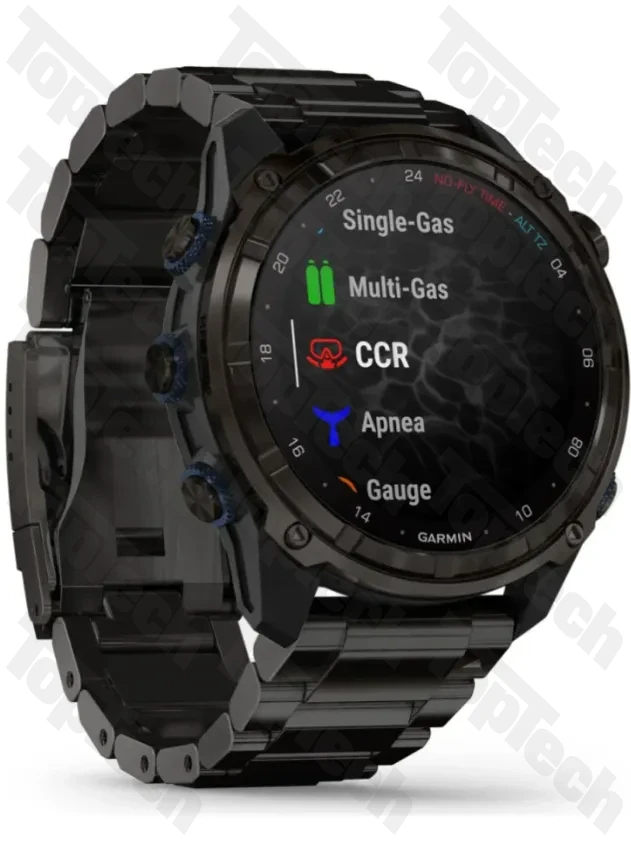 Garmin Descent Mk3i – 51 mm Carbon Gray DLC Titanium with DLC Titanium Band