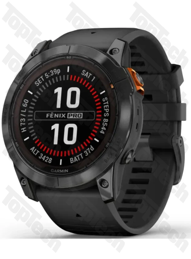 Garmin Fenix 7X Pro Solar Edition Slate Gray with Black Band Garmin Fenix 7X Pro Solar Edition Slate Gray with Black Band