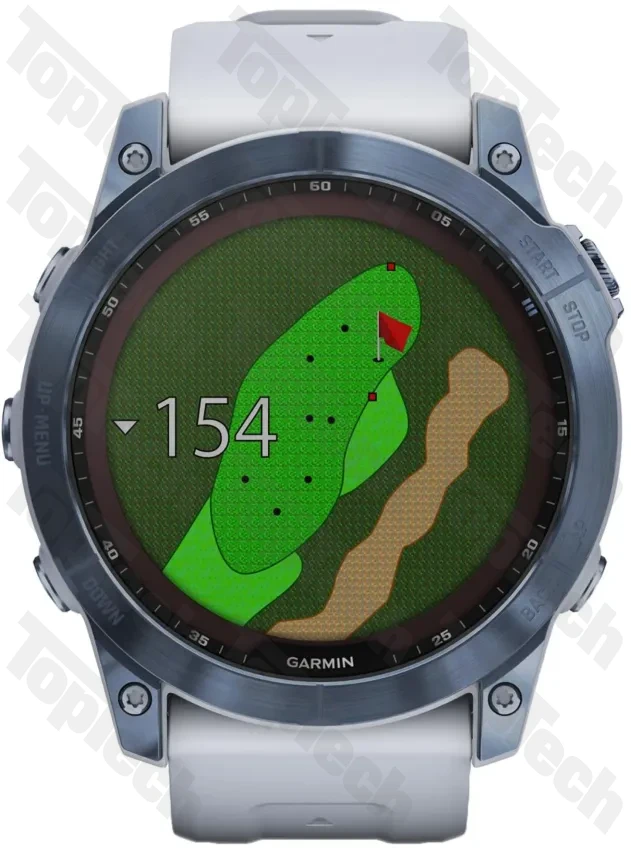 Garmin Fenix 7X Sapphire Solar Mineral Blue DLC Titanium / Whitestone Band Garmin Fenix 7X Sapphire Solar Mineral Blue DLC Titanium / Whitestone Band
