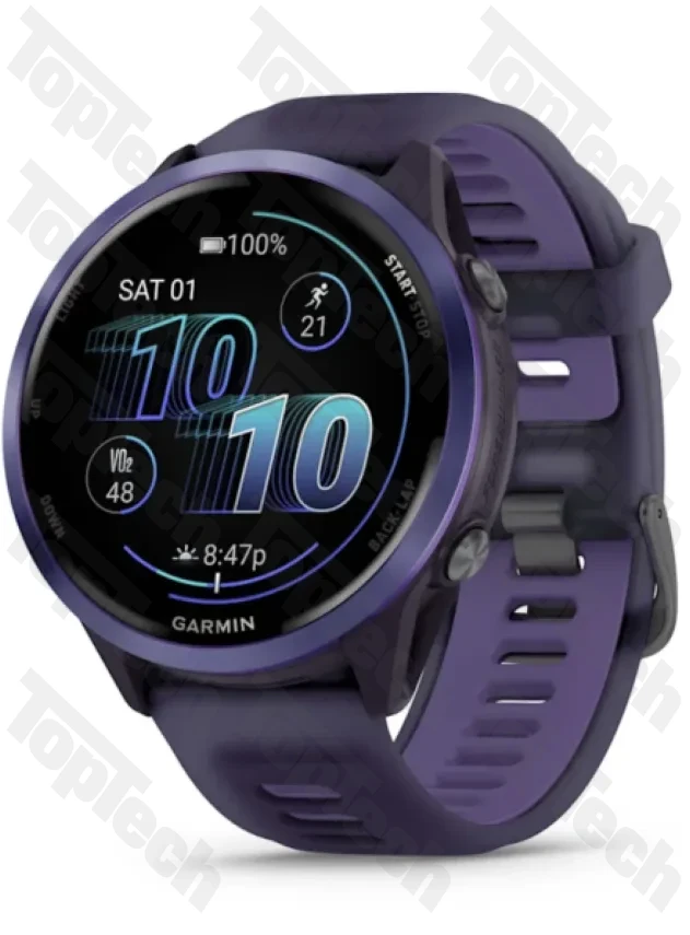 Garmin Forerunner 570 - 47mm Indigo Aluminum with Translucent Imperial Purple/Indigo Band