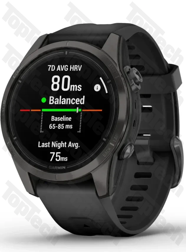 Garmin epix Pro Gen 2 – Sapphire Edition 47 mm Carbon Gray DLC Titanium with Black Band