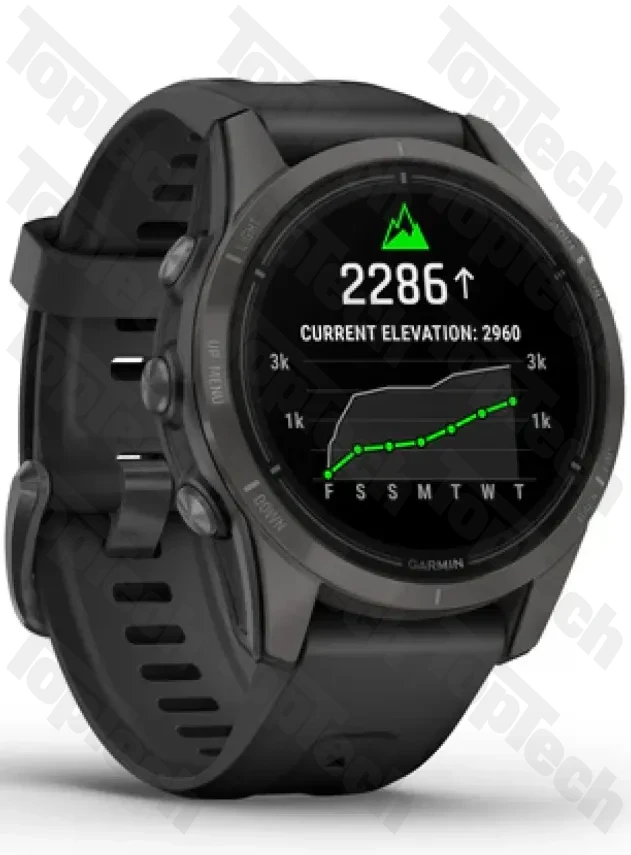 Garmin epix Pro Gen 2 – Sapphire Edition 47 mm Carbon Gray DLC Titanium with Black Band