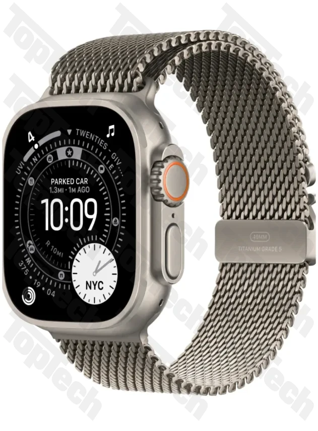 Apple Watch Ultra 3 49 мм Natural Titanium Milanese Natural Loop Apple Watch Ultra 3 49 мм Natural Titanium Milanese Natural Loop