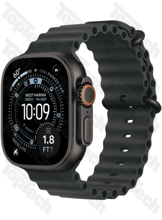 Apple Watch Ultra 3 49 мм Black Titanium Black Ocean Band