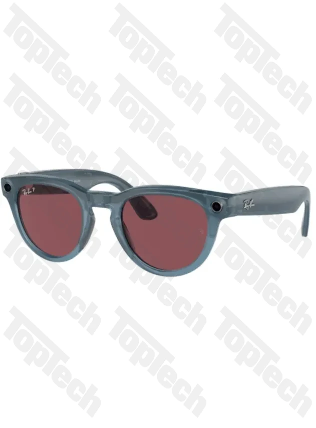 Умные очки Ray-Ban Meta HeadLiner (Синий прозрачный/Красный)
