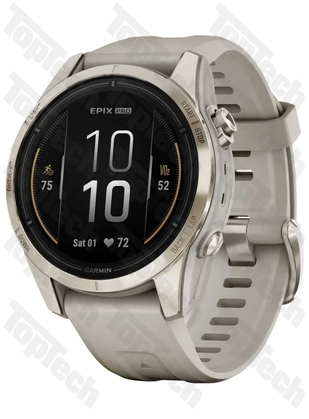 Garmin Epix Pro Gen 2 Sapphire Edition 42 mm Soft Gold with Light Sand Band Garmin Epix Pro Gen 2 Sapphire Edition 42 mm Soft Gold with Light Sand Band