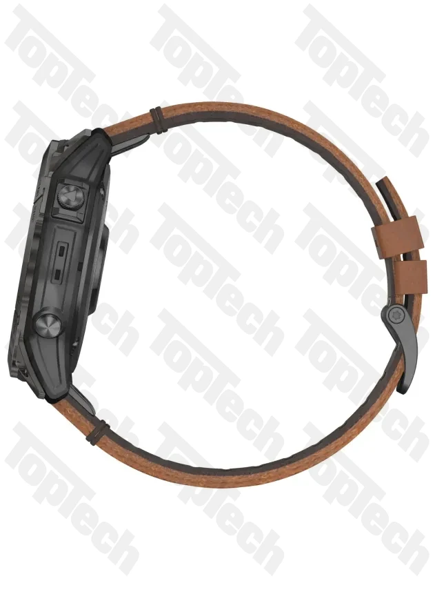 Garmin Epix Pro Gen 2 Sapphire 51 мм Карбоново-серый титан/каштановый, с кожаным и силиконовым ремешками