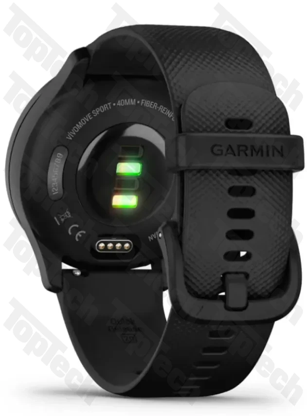 Garmin Vivomove Sport Black Silicone Band Garmin Vivomove Sport Black Silicone Band