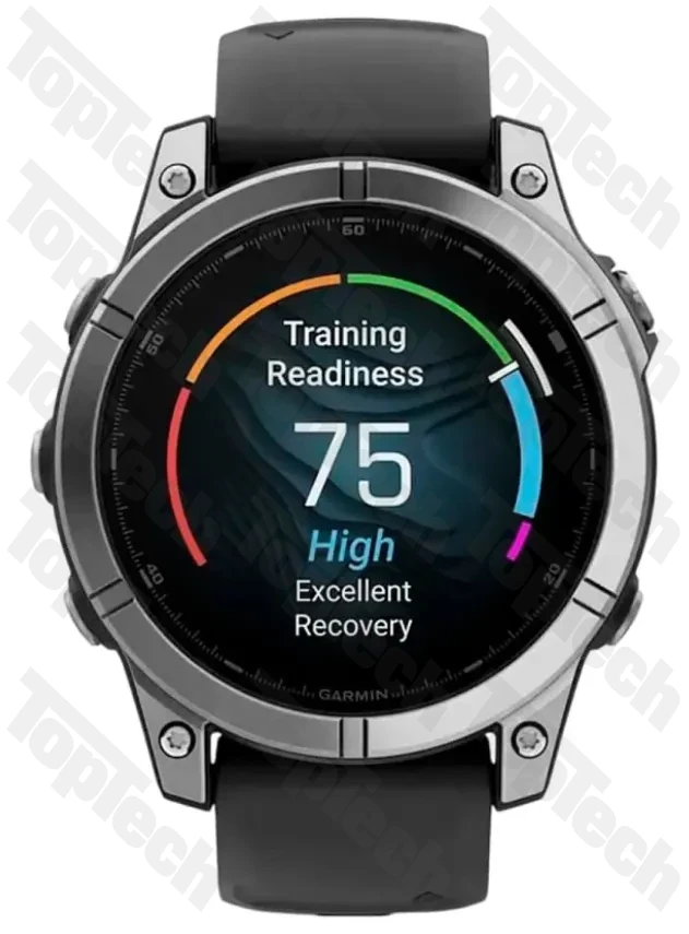 Garmin Fenix E 47мм Нержавеющая сталь, черный силиконовый ремешок Garmin Fenix E 47мм Нержавеющая сталь, черный силиконовый ремешок