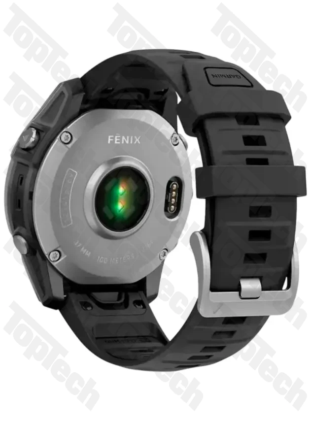 Garmin Fenix E 47мм Нержавеющая сталь, черный силиконовый ремешок Garmin Fenix E 47мм Нержавеющая сталь, черный силиконовый ремешок