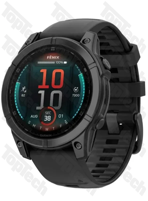 Garmin Fenix E 47мм Серая сталь, черный силиконовый ремешок Garmin Fenix E 47мм Серая сталь, черный силиконовый ремешок