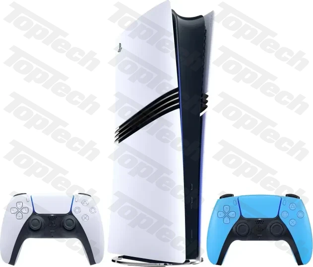 Sony PlayStation 5 Pro (2 геймпада, белый/звездный синий) Sony PlayStation 5 Pro (2 геймпада, белый/звездный синий)