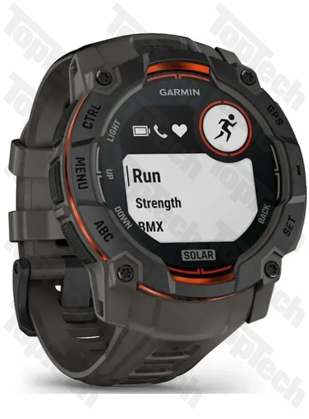 Garmin Instinct 3 – 50 mm, Solar Black with Charcoal Band Garmin Instinct 3 – 50 mm, Solar Black with Charcoal Band