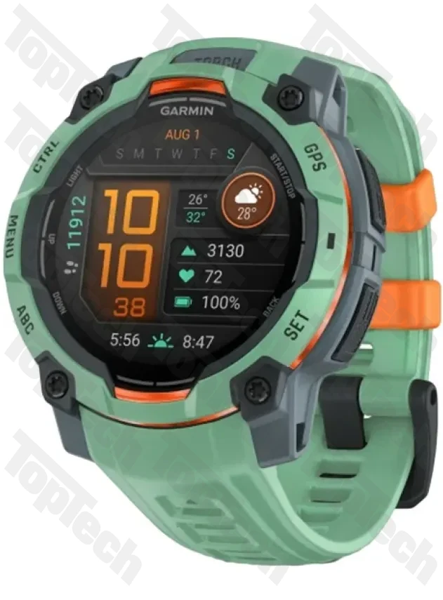 Garmin Instinct 3 – 45 mm, AMOLED Neo Tropic with Neo Tropic Band