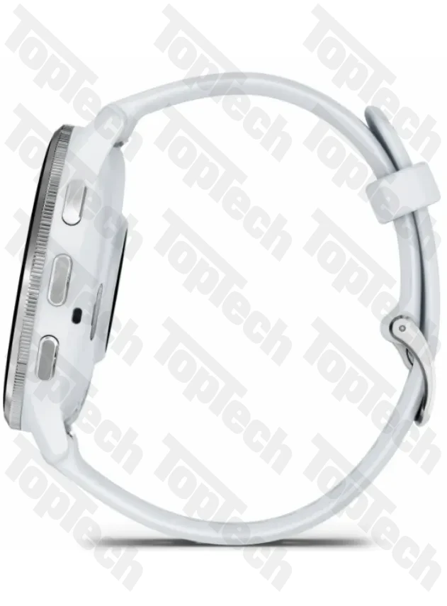 Garmin Venu 3 Silver Stainless Steel Bezel with Whitestone Case and Silicone Band Garmin Venu 3 Silver Stainless Steel Bezel with Whitestone Case and Silicone Band