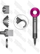 Dyson HD08 Supersonic Серебристый/фуксия
