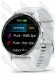 Garmin Venu 3 Silver Stainless Steel Bezel with Whitestone Case and Silicone Band Garmin Venu 3 Silver Stainless Steel Bezel with Whitestone Case and Silicone Band