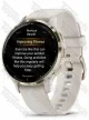 Garmin Venu 3S Soft Gold Stainless Steel Bezel with Ivory Case and Silicone Band