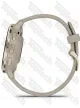 Garmin Venu 3S Soft Gold Stainless Steel Bezel with French Gray Case and Silicone Band