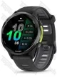 Garmin Forerunner 970 Carbon Gray DLC Titanium with Black Case and Black/Translucent Whitestone Band Garmin Forerunner 970 Carbon Gray DLC Titanium with Black Case and Black/Translucent Whitestone Band
